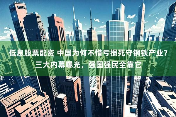 低息股票配资 中国为何不惜亏损死守钢铁产业？三大内幕曝光，强国强民全靠它