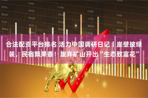 合法配资平台排名 活力中国调研日记丨崖壁披绿装，民宿飘果香！废弃矿山开出“生态致富花”