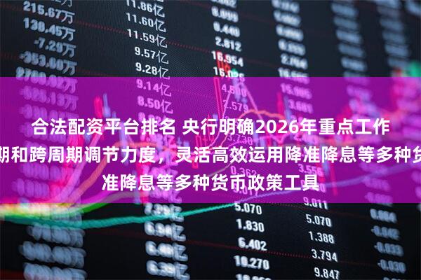 合法配资平台排名 央行明确2026年重点工作：加大逆周期和跨周期调节力度，灵活高效运用降准降息等多种货币政策工具